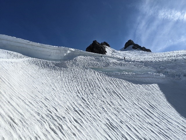 ascendiendo por el Glaciar del Lys hacia Gnifetti